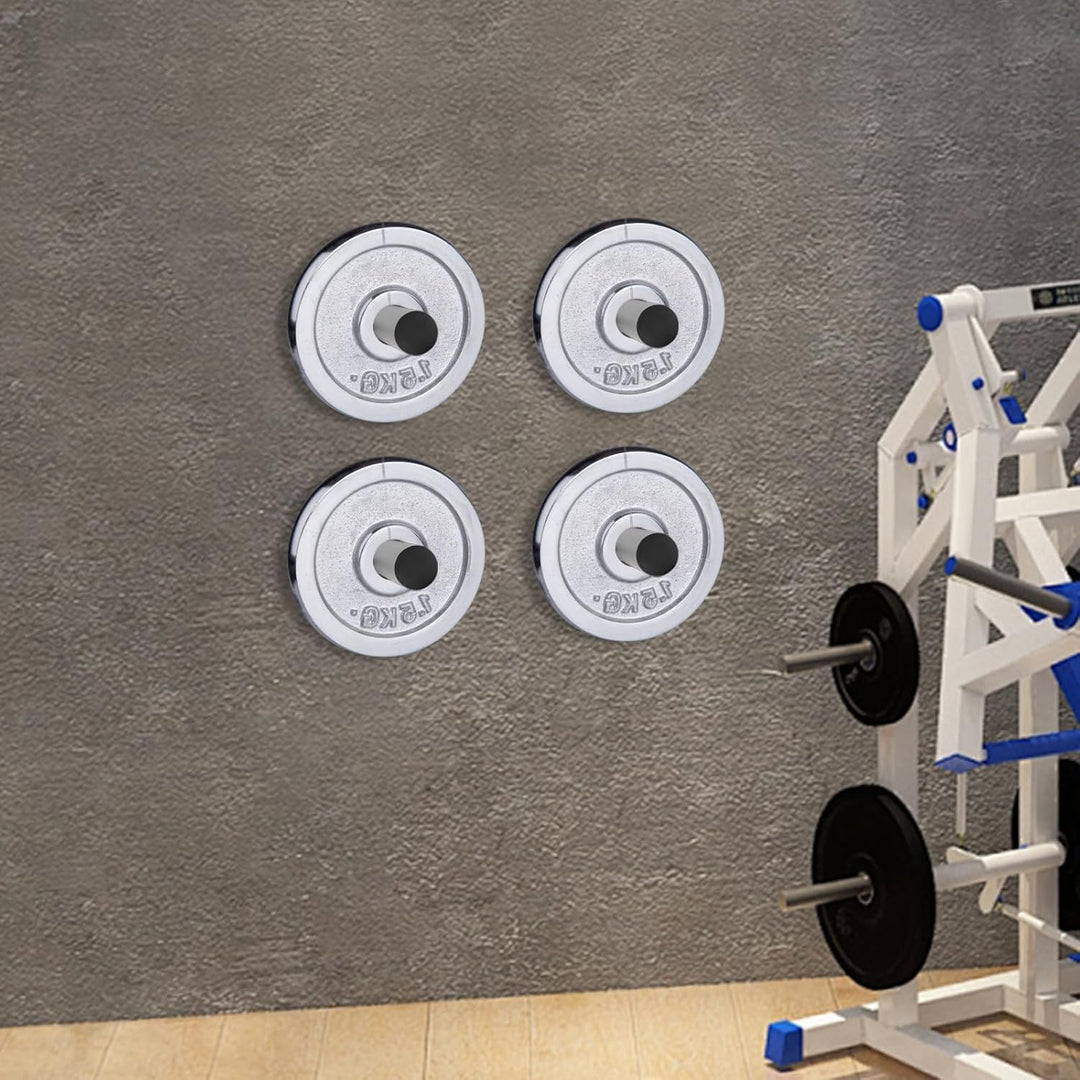 Hantelscheiben-Halterung 4 Stück Wandmontage Jeder 80kg,Durchmesser 5cm,Hantelplatte Halter Wall Mou