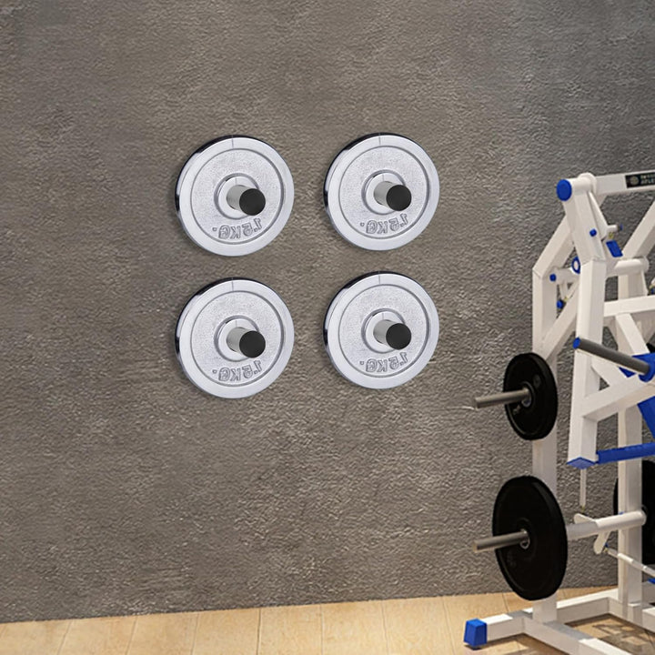 Hantelscheiben-Halterung 4 Stück Wandmontage Jeder 80kg,Durchmesser 5cm,Hantelplatte Halter Wall Mou