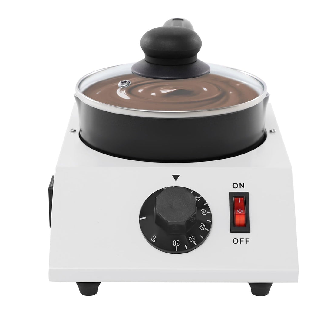 Electric Chocolate Melting Pot Candy Melts Schmelzgerät 1kg mit PTC-Heiztechnologie & Einstellbarer