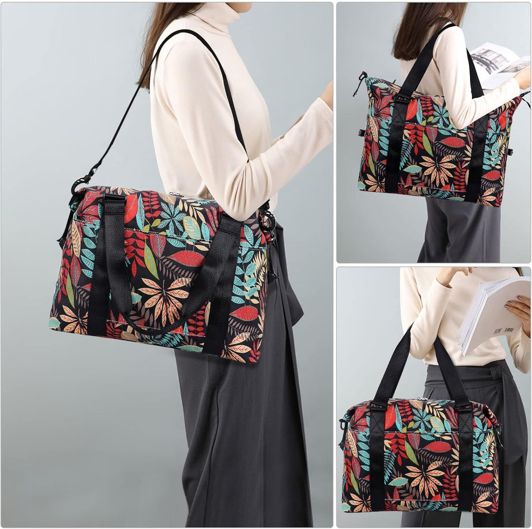 HAWEE Sporttasche Damen Gross Leichte Reisetasche Herren Faltbare Gym Duffel Bag Weekender Travel Ba