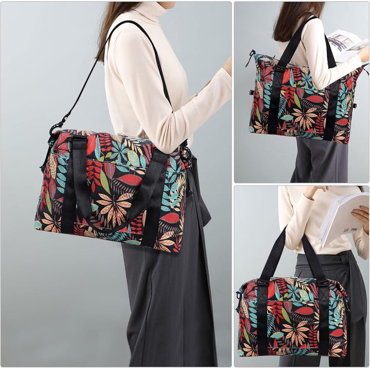 HAWEE Sporttasche Damen Gross Leichte Reisetasche Herren Faltbare Gym Duffel Bag Weekender Travel Ba