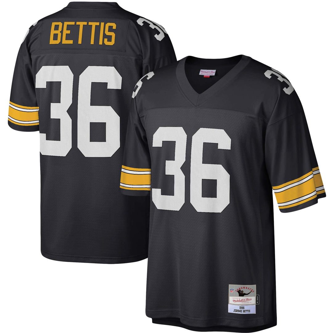 Mitchell &amp; Ness NFL Pittsburgh Steelers Jerome Bettis 1996 Legacy Jersey S Schwarz, S Schwarz