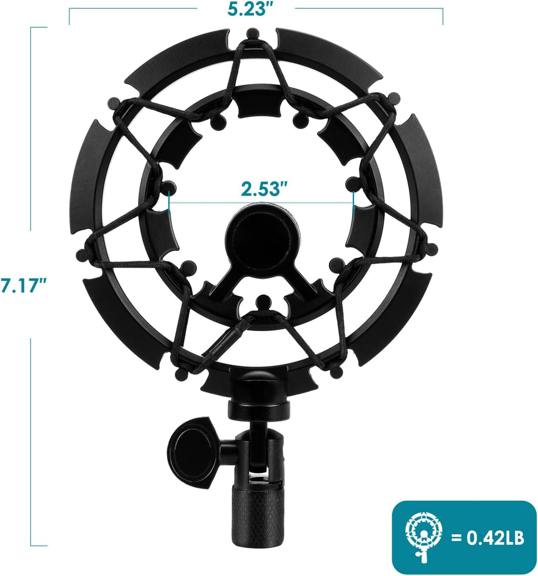 Shock Mount für Blue Yeti und Yeti Pro, Mikrofonspinne Reduziert Vibration und Verbessert die Aufnah