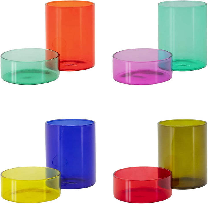 Remember Glasdosen-Set Cosima - 4tlg.-Set aus Glas - H 9 cm, Ø 7,5 cm