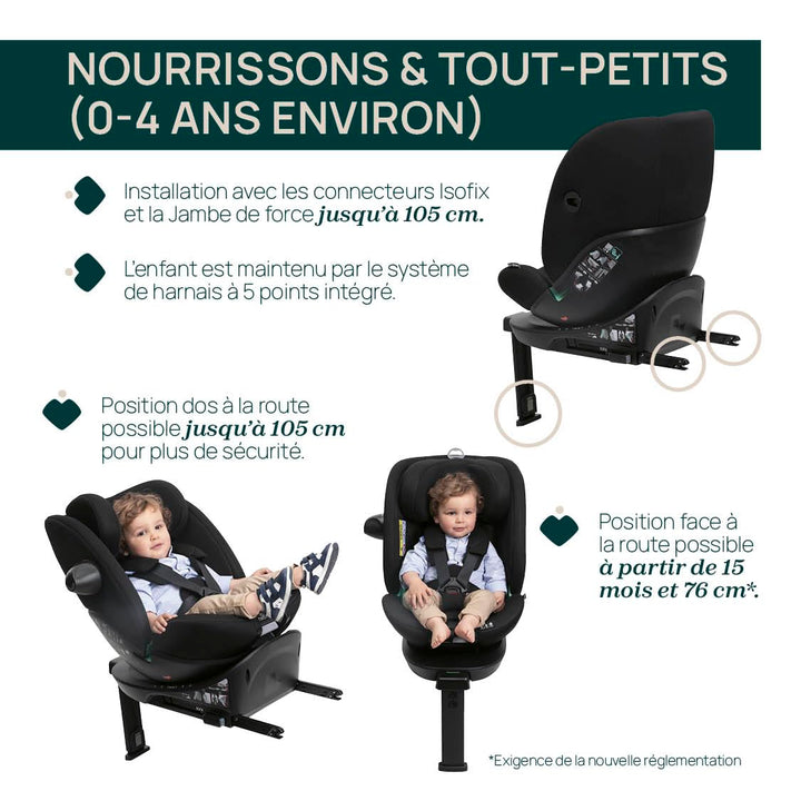 Chicco Everone I-Size Autositz mit Isofix-Basis, von 0 bis 36 kg, von 40 bis 150 cm, ECE R129/03, 36