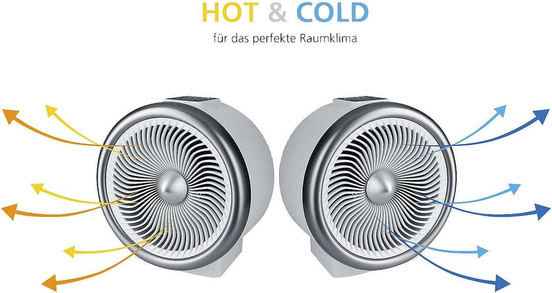 Steba Germany VTH 2 HOT & COLD Standventilator 2000W Weiss-Silber
