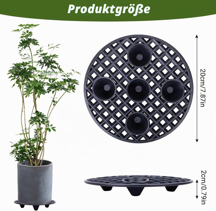 GAESHOW 6 Stück Blumentopfe Mesh Pads, 20cm Blumentopfgitter Matten, Bonsai Gitter, Kunststoff Blume