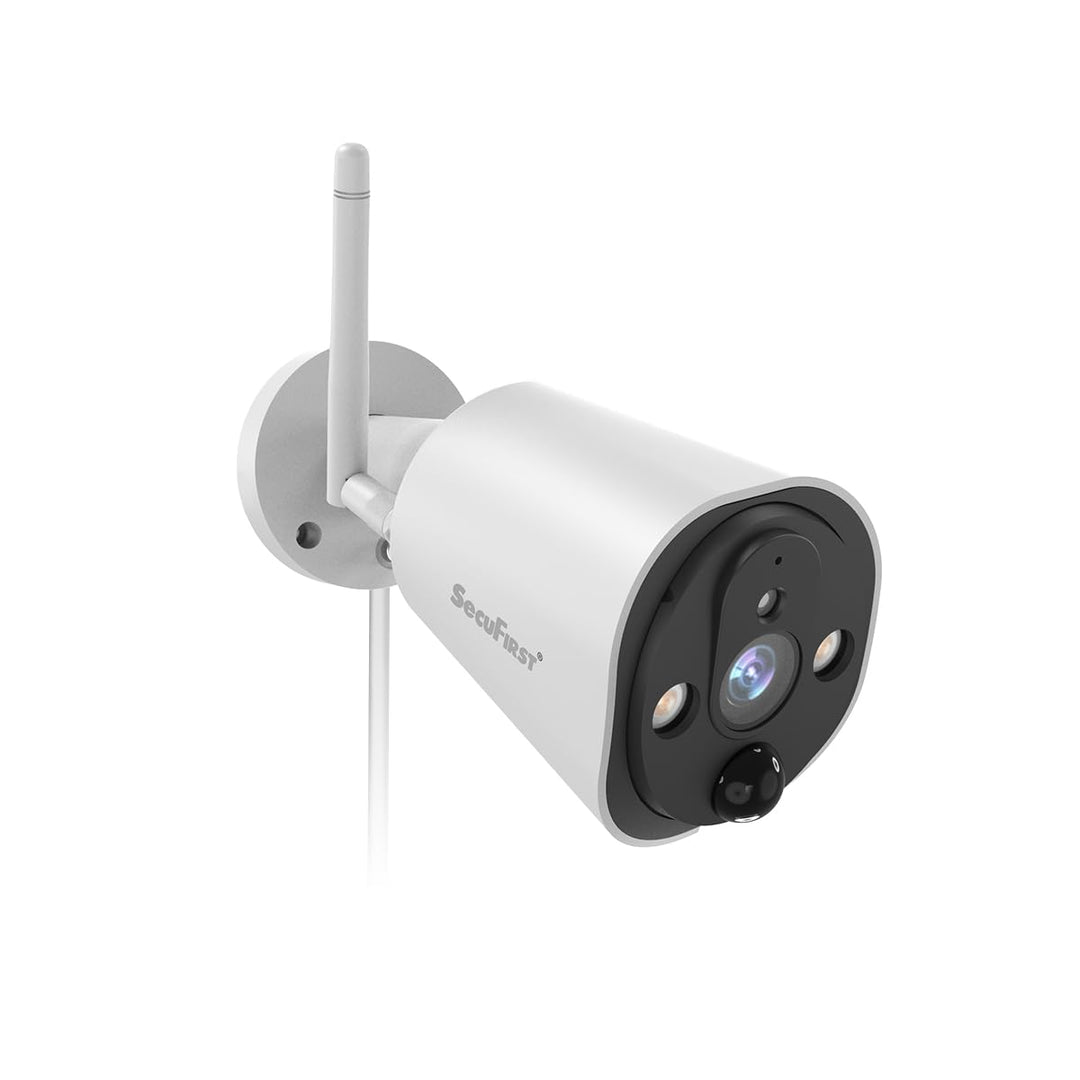 SecuFirst 2K Zusatzkamera für Überwachungskameras Aussen Set (CWL401W,CWL401W/2),Arbeiten Sie nur mi