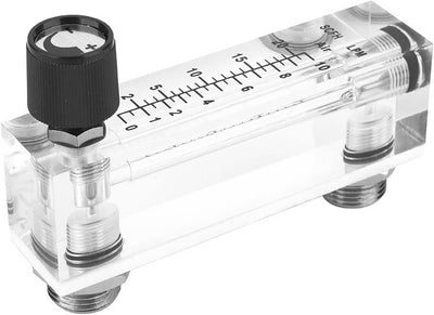 1~10LPM 1/4 "BSP M18 * 1,5-Panel-Durchflussmesser, LZM-6T mit schwarzem Einstellknopf, 4% Genauigkei