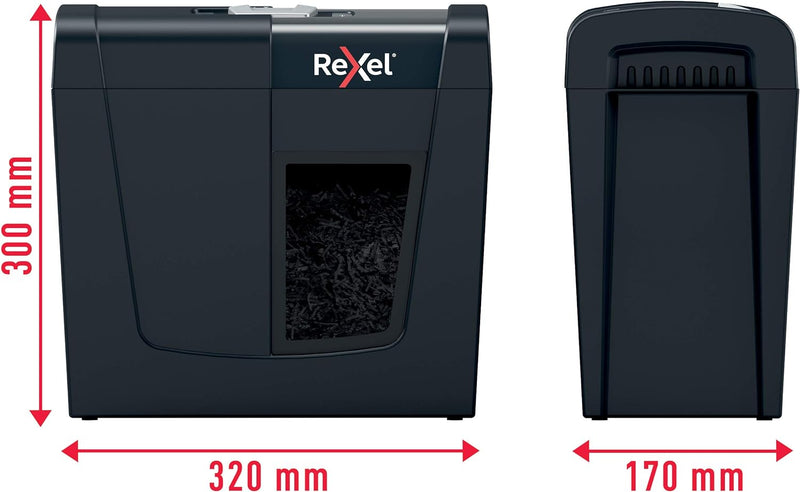 Rexel Aktenvernichter Secure X6, Partikelschnitt, 7-6 Blatt A4 (70-80 g/m²) Kapazität, Sicherheitsst