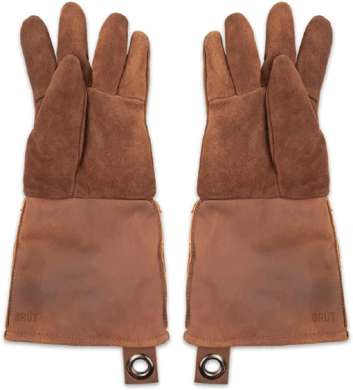 Personalisierbare Grillhandschuhe aus Leder mit Gravur, perfekt als individuelles Geschenk - Hitzebe