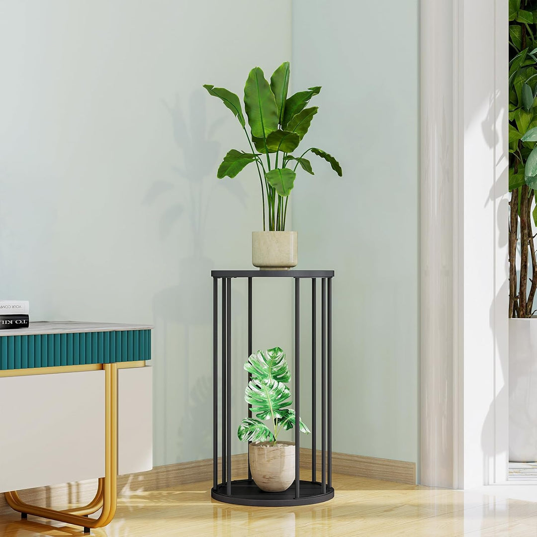 HDANI 3er-Set Rund Pflanzenständer Metall 35/45/55cm,Solider und Robuster Blumenständer für Wohnzimm