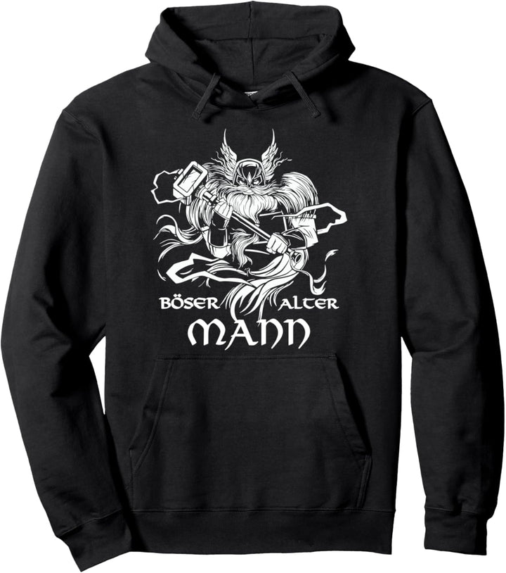 Wikinger mit Spruch I Herren Böser alter Mann I Wikinger Pullover Hoodie
