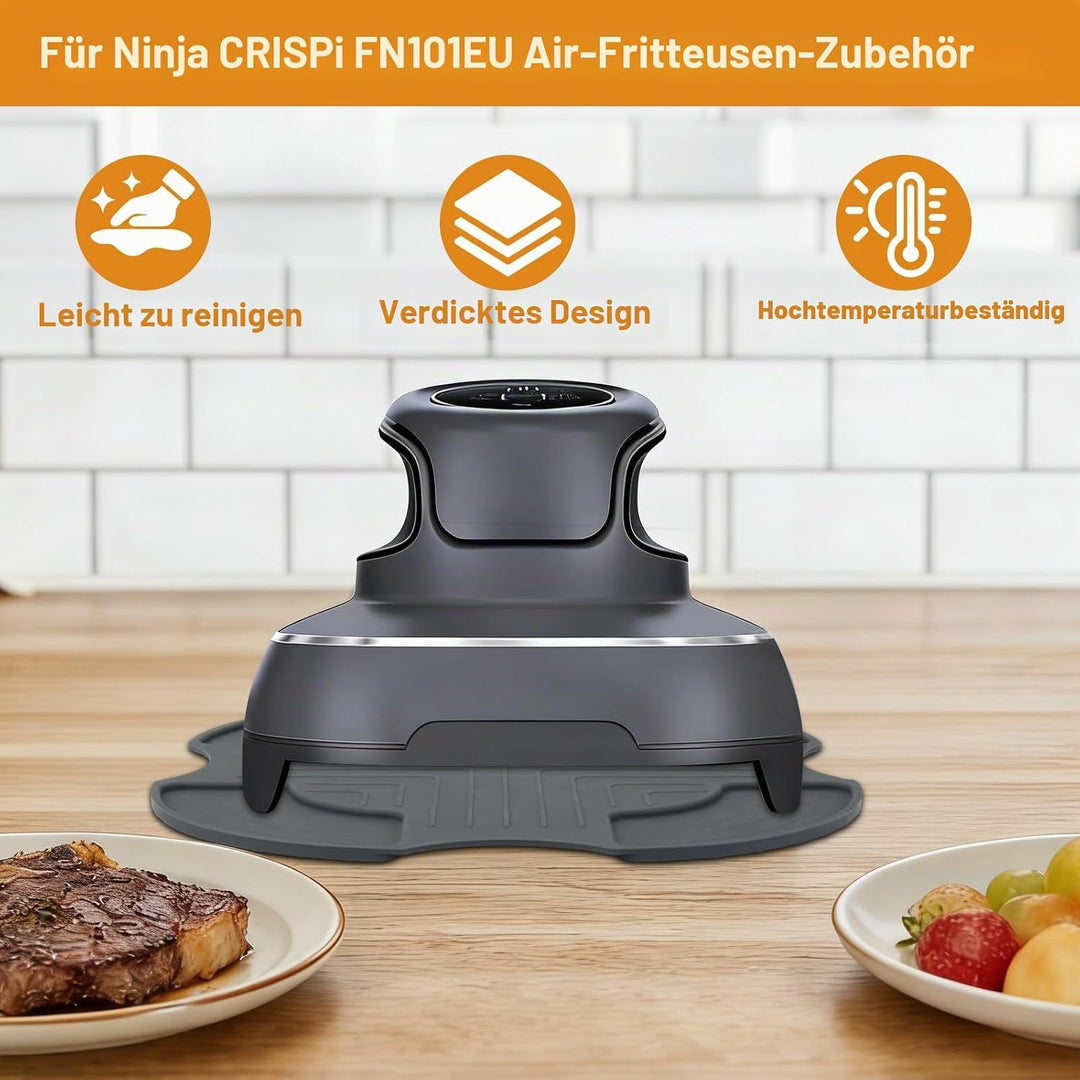 VINATO Heissluftfritteuse Zubehör Set für Ninja Crispi, Air Fryer Zubehör 4-teilig mit Backmatten, S