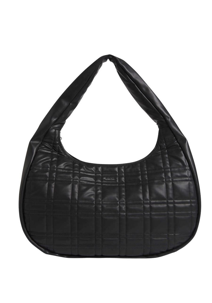 CALVIN KLEIN Shopper Metall-Logo Reissverschluss schwarz