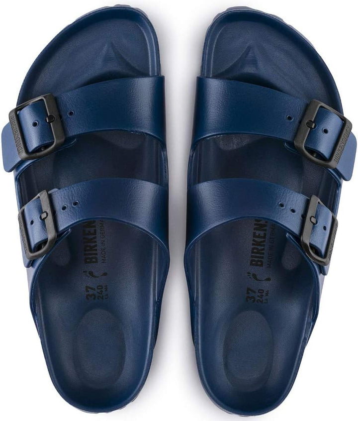 BIRKENSTOCK Herren Arizona Geöltes Leder Weit Pantoletten, 41 EU Navy