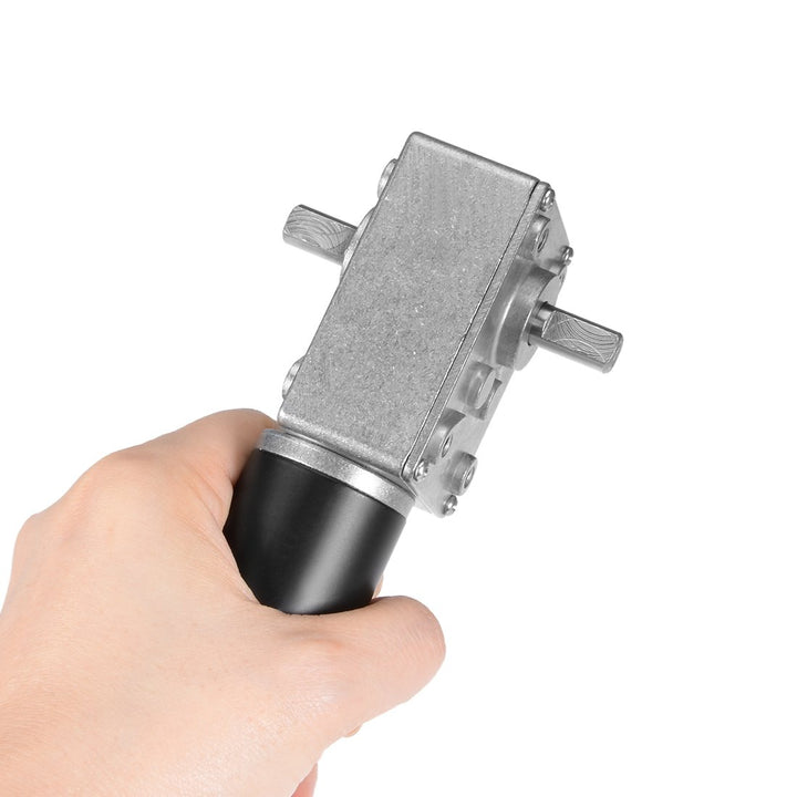 sourcing map Doppelwellen Wurm Zahnrad Motor DC 12V 40RPM Hoch Drehmoment Geschwindigkeit Reduzierun