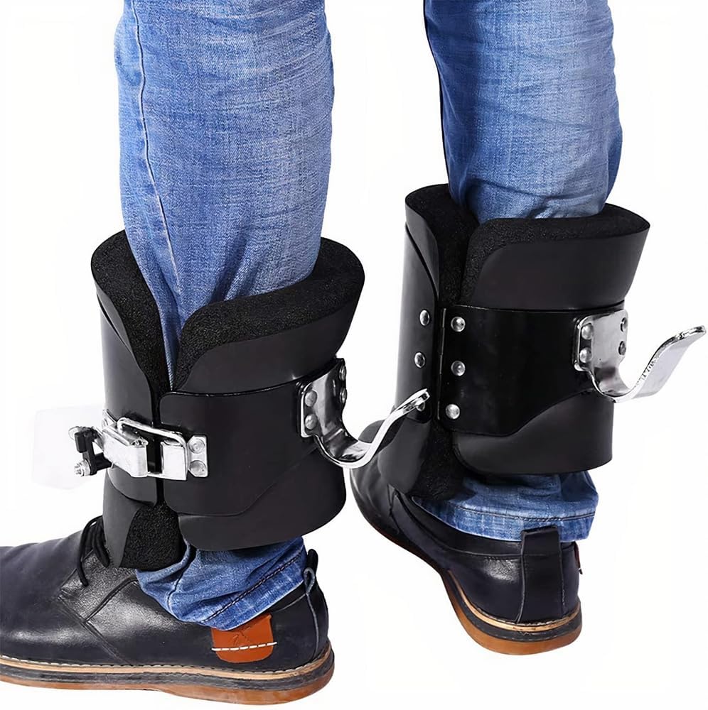 2 Stück Schwerkraftstiefel mit Sicherheitsverschluss, Inversionsstiefel für Schwerkrafttraining, für