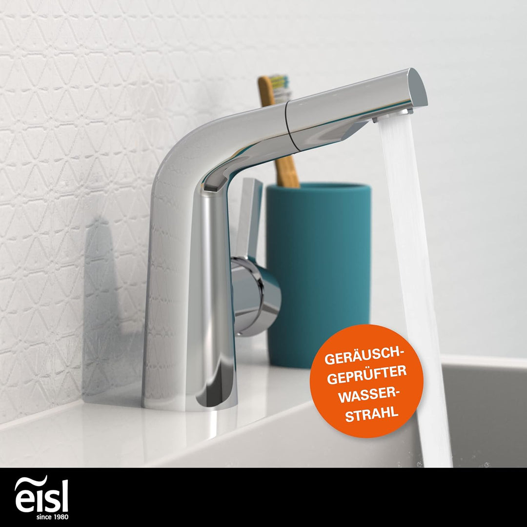 EISL COOL Waschtischarmatur mit herausziehbarer Brause zum Haarewaschen, wassersparender Wasserhahn,