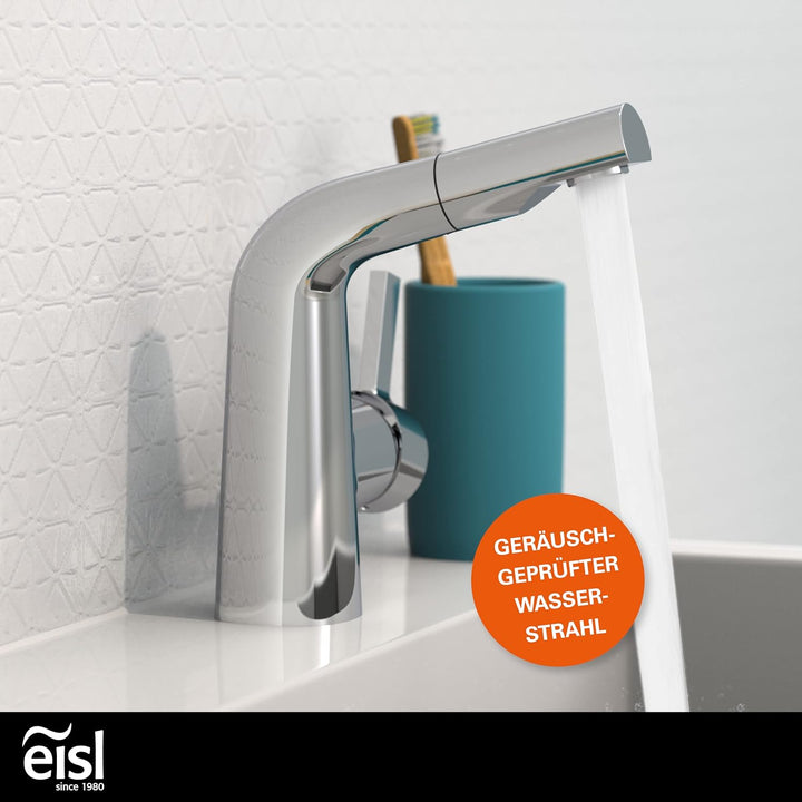 EISL COOL Waschtischarmatur mit herausziehbarer Brause zum Haarewaschen, wassersparender Wasserhahn,