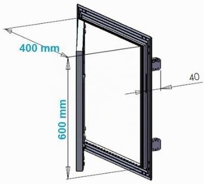 Revisionsklappe GK-Einlage 400 x 600 mm Gipskarton 12,5 mm KRAL13 Revisionstür Revision Wartungstür