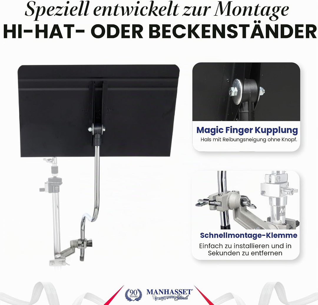 Manhasset Notenpult für Schlagzeug (Hi-Hat) 53DH
