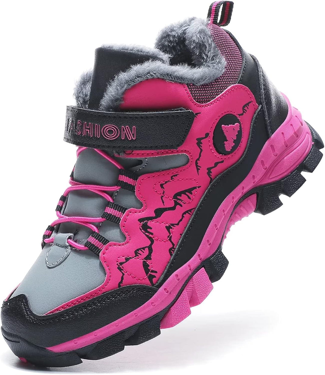 ZYLDK Kinder Winterschuhe Warm Gefütterte Winterboots Jungen Mädchen Trekkingschuhe Schneestiefel Ba