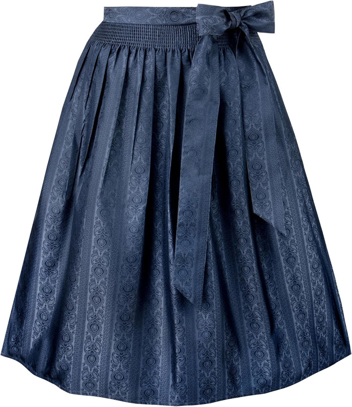 Stockerpoint Corinna Damen Midi Dirndlschürze 40-44 Blau, 40-44 Blau