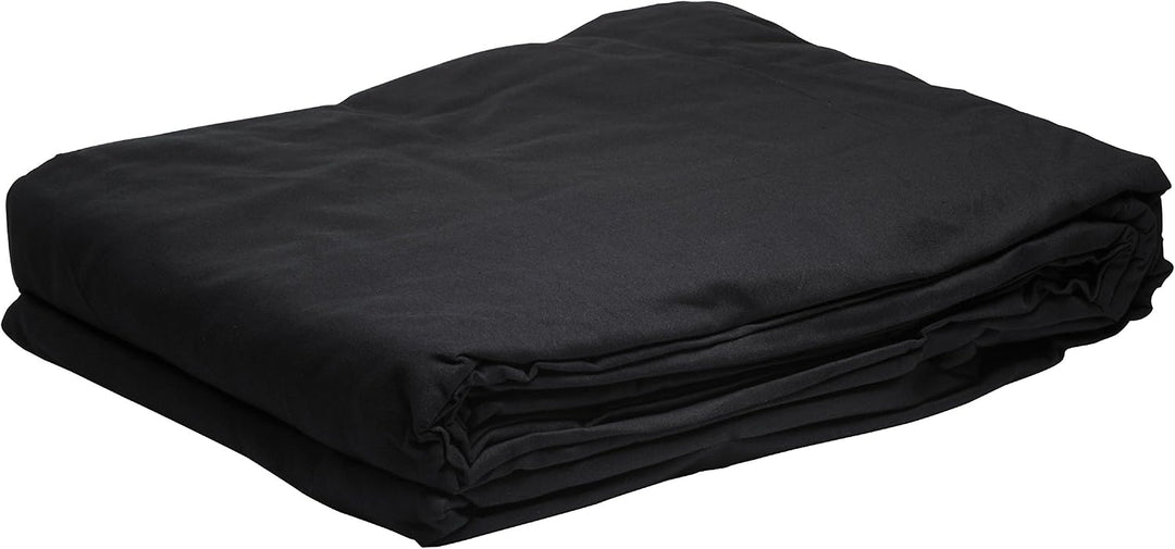 Bresser F000080 Baumwolle Fotostudio Stoff Hintergrund 3x6 m schwarz