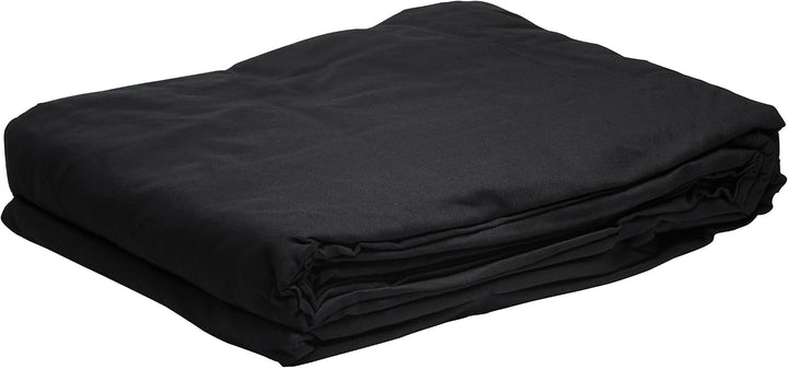 Bresser F000080 Baumwolle Fotostudio Stoff Hintergrund 3x6 m schwarz