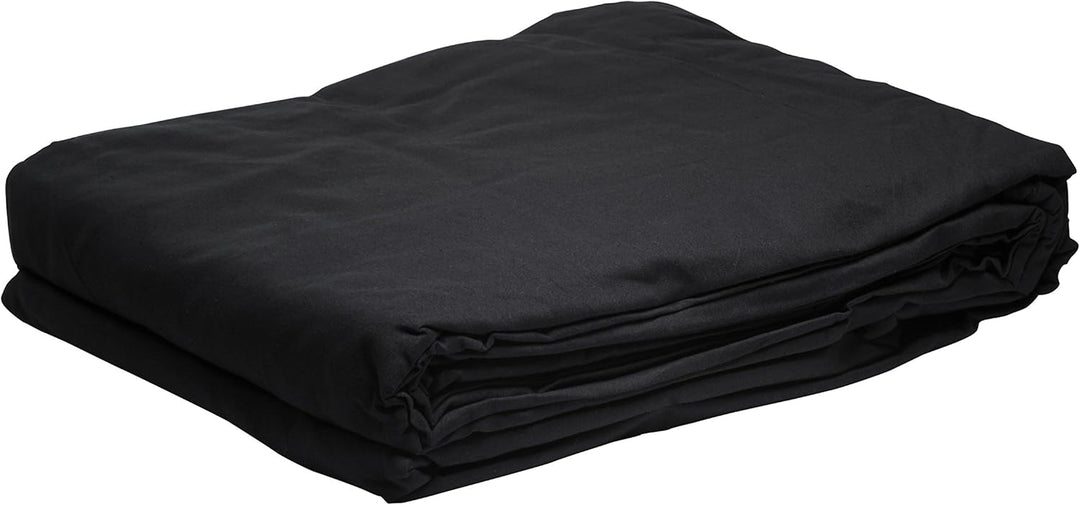 Bresser F000080 Baumwolle Fotostudio Stoff Hintergrund 3x6 m schwarz