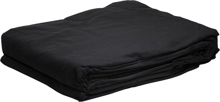 Bresser F000080 Baumwolle Fotostudio Stoff Hintergrund 3x6 m schwarz