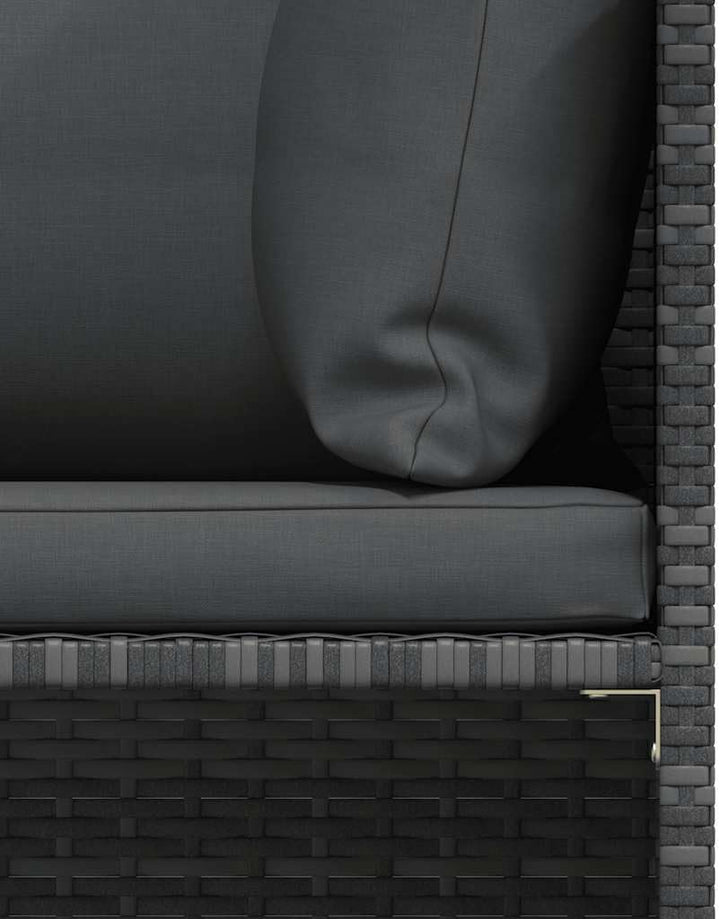 vidaXL Gartenmöbel 3-TLG. mit Kissen Mittelsofa Ecksofa Sofa Lounge Gartenset Gartensofa Garten Garn