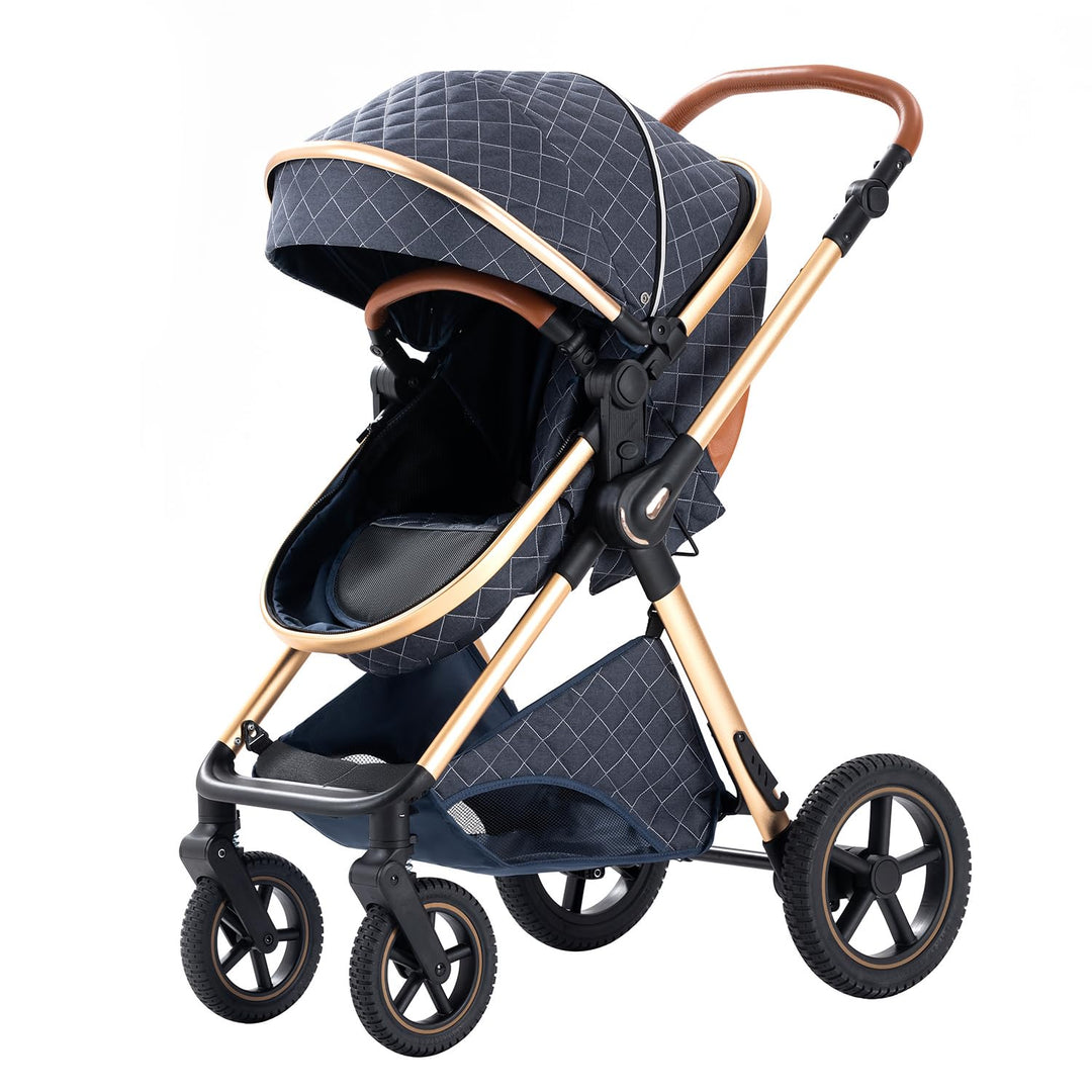 BEBBY Kombikinderwagen 3 in 1 Reisesysteme Standardkinderwagen Kinderwagen Buggy Neugeborener Tragba