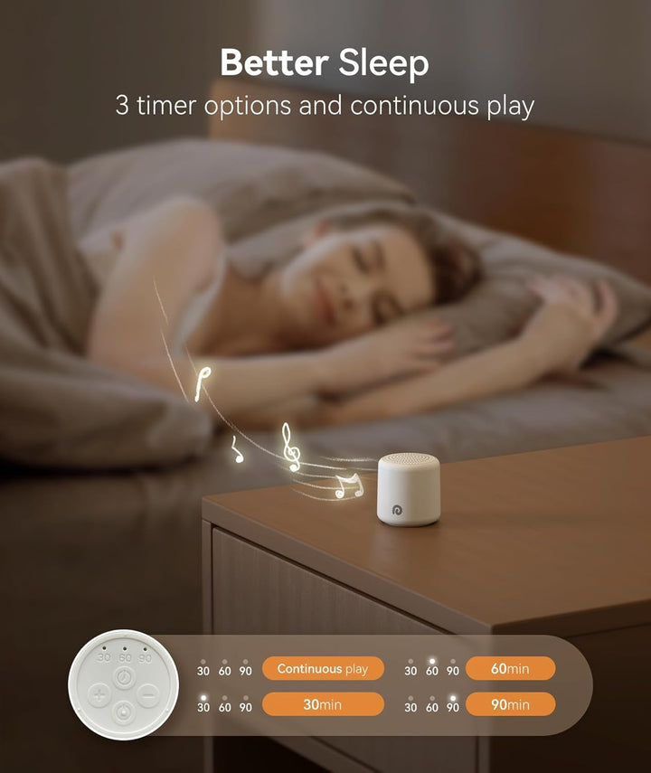 Dreamegg Pocket Sleep 1 Mini White Noise Machine Baby, Tragbare Weisses Rauschen Baby Gerät Erwachse