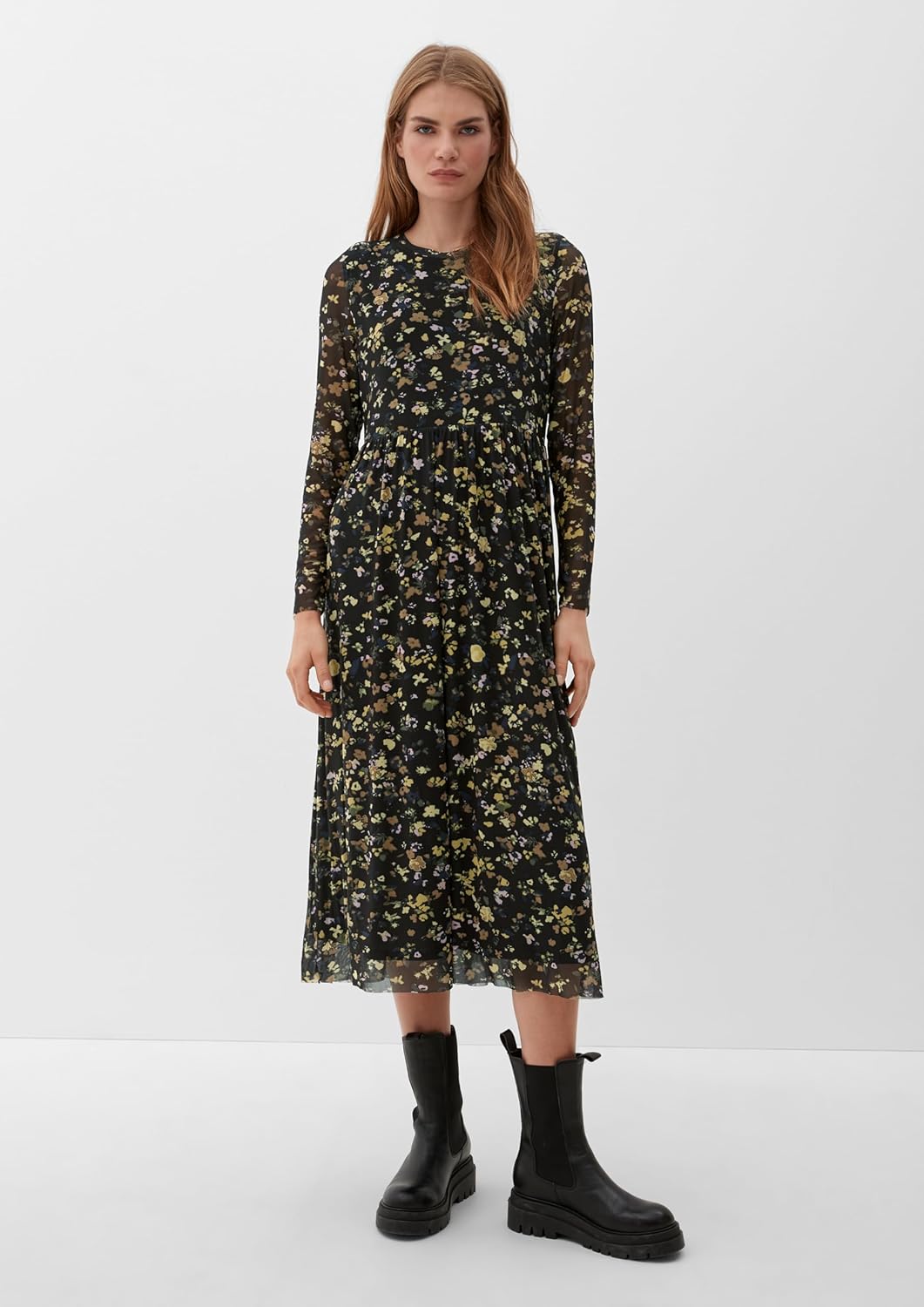 s.Oliver Damen Kleid 38 Schwarz 99a0, 38 Schwarz 99a0