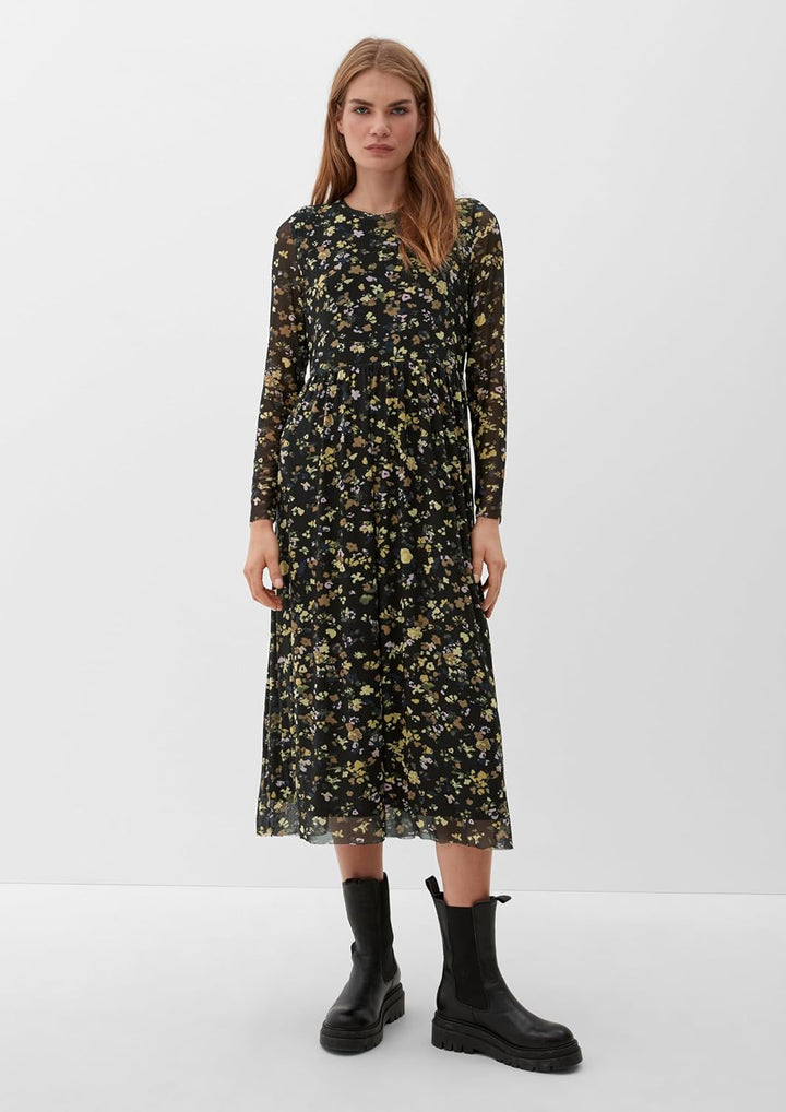 s.Oliver Damen Kleid 38 Schwarz 99a0, 38 Schwarz 99a0