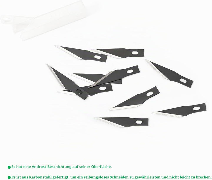 FOSHIO 2 Stück Skalpell Messer Set Bastelmesser Skalpell Set Skalpell Basteln mit 20 pcs Ersatzkling