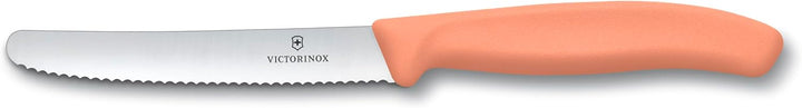 Victorinox Swiss Classic, Frühstücksmesser, Brötchenmesser Set, 6teilig, Scharfe Klinge, Wellenschli