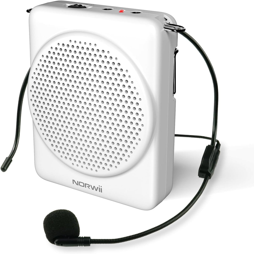 NORWII Mini-Sprachverstärker Mikrofon Headset, 3 Stunden Schnellladung und bis zu 30 Stunden Wiederg