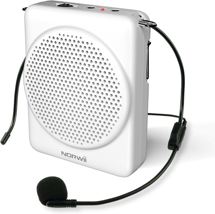 NORWII Mini-Sprachverstärker Mikrofon Headset, 3 Stunden Schnellladung und bis zu 30 Stunden Wiederg
