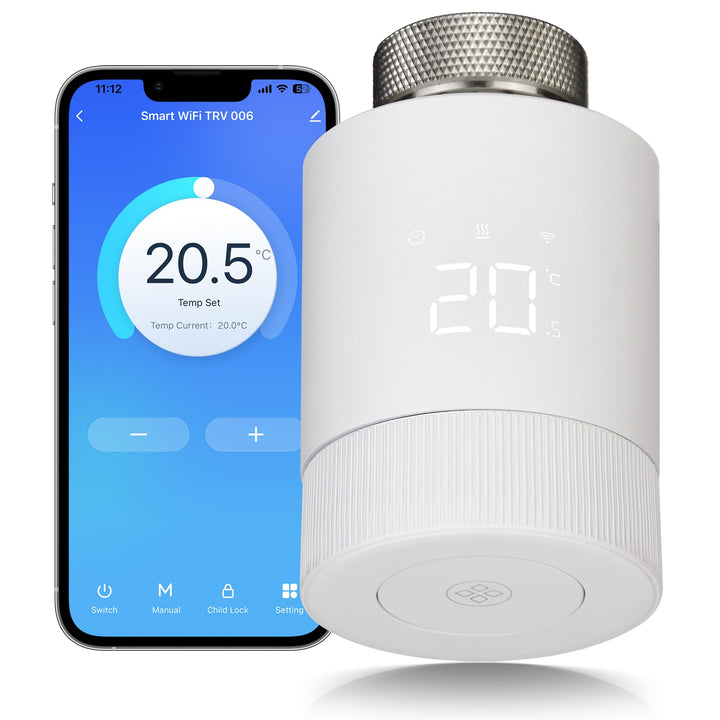 Beok Smart Home Heizkörperthermostat,WLAN Heizungthermostat Heizkörper Thermostatkopf Digital WiFi H
