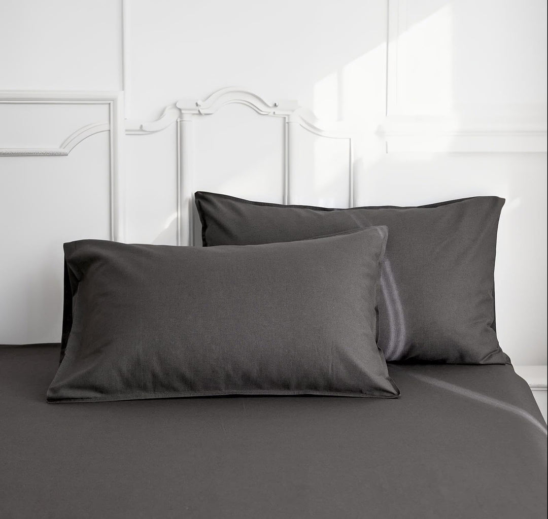 Simple&Opulence Leinen und Baumwollmischung Kissenbezüge Hotel Quality Pack von 2 Atmungsaktiver Kis