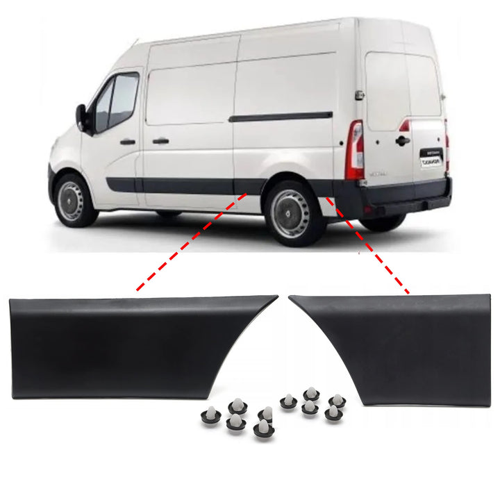 MKAREPART Linke Kotflügel-Seitenabdeckung Zierleisten-Set für kurzes Chassis L2 Modell 768F20006R, 7