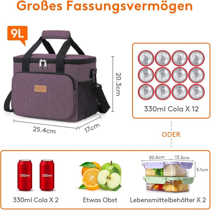 Lifewit Kühltasche Faltbar, Lunchtasche, Thermotasche Isoliertasche Picknicktasche für unterwegs, Tr