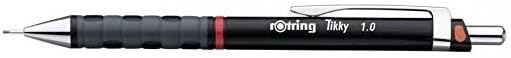 Rotring Tikky Grip Druckbleistifte, Metall, 1,0 mm, Schwarz, 3 Stück