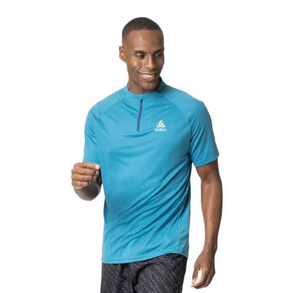 Odlo Herren Essentials_313802 Kurzarm Laufshirt (1er Pack) M Saxony Blue, M Saxony Blue