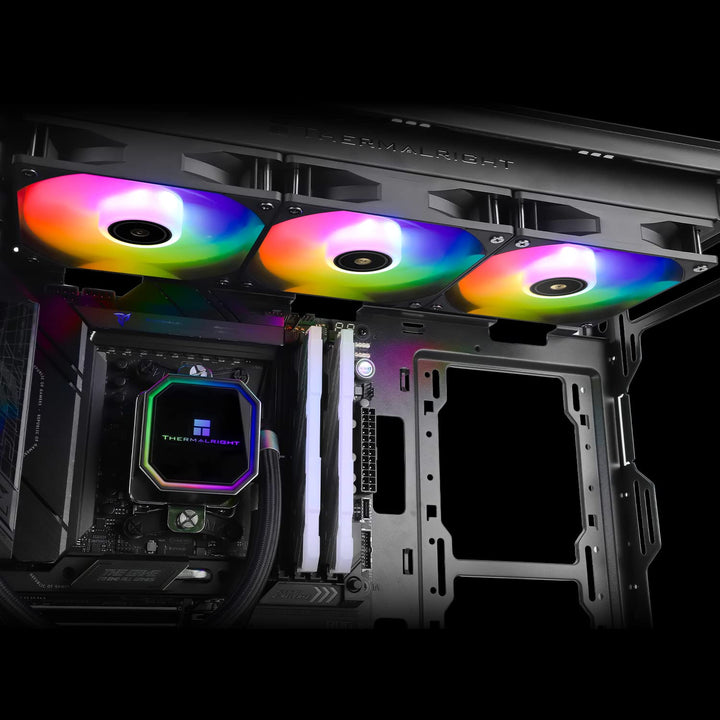 THERMALRIGHT Frozen Prism 360 Schwarz ARGB Liquid CPU Wasserkühler mit 120mm ARGB PWM Lüfter,Compute