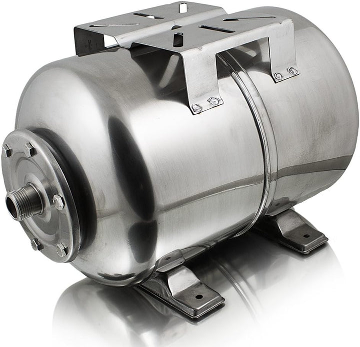 BITUXX® Edelstahl Membrankessel 24L Druckkessel Hauswasserwerk Kessel inkl Membran 1 Zoll Anschluss