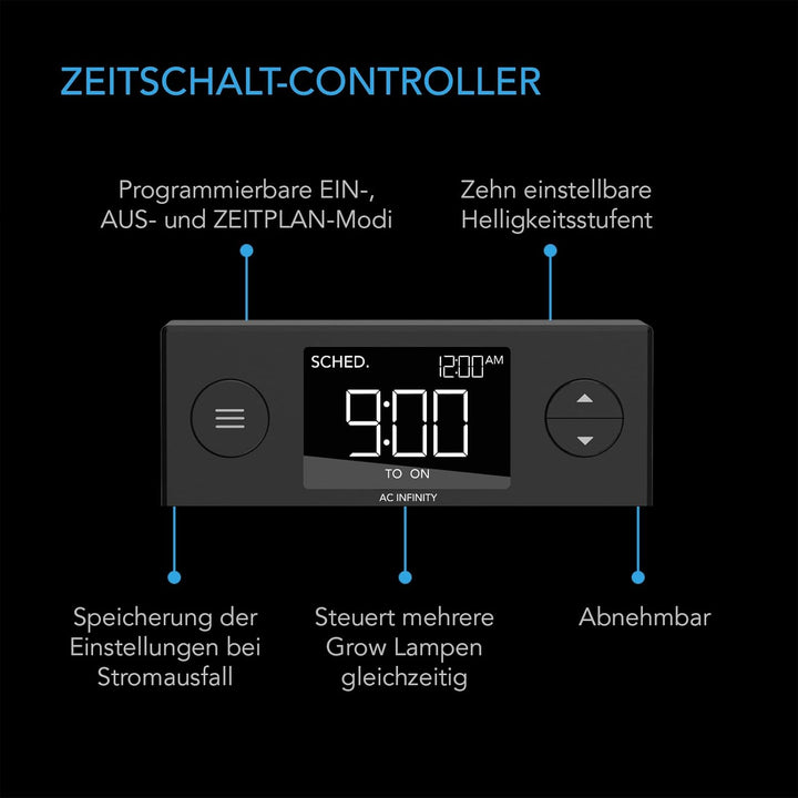 AC Infinity Feuchtigkeitskuppel, Keimset mit grosser, glänzender transparenter Kuppel, Stabiler Abtr
